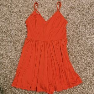 flowy romper dress with strapy back